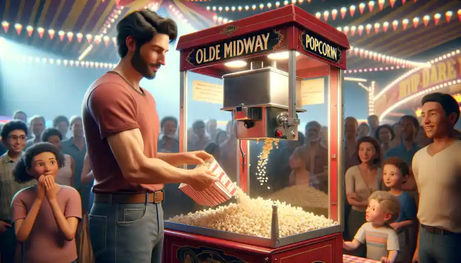 Olde Midway Popcorn Machine