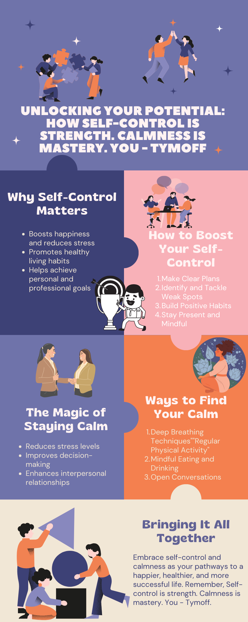 self-control is strength. calmness is mastery. you - tymoff [ infographic ]