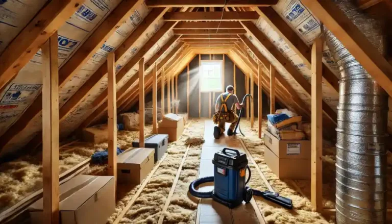 Attic Cleaning and Insulation