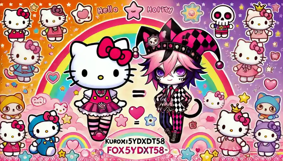 kuromi:fox5ydxdt58= hello kitty