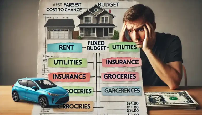 which fixed expense would be most difficult to change if money is needed for car payments?