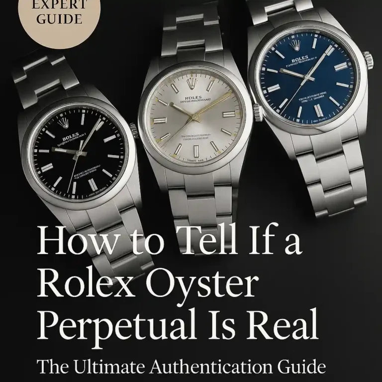 how to tell if a rolex oyster perpetual is real